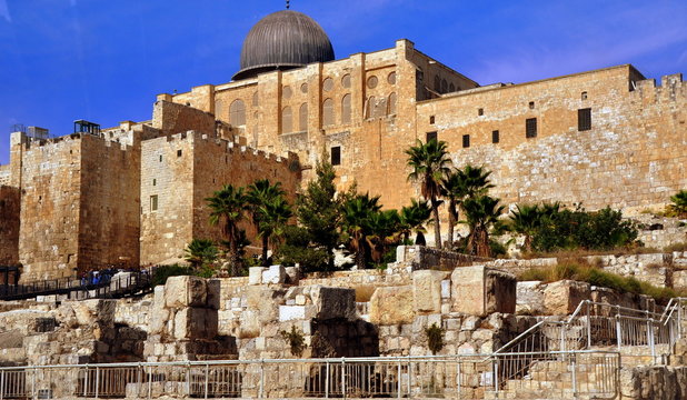 Al-Aqsa-Moschee auf dem Tempelberg in Jerusalem