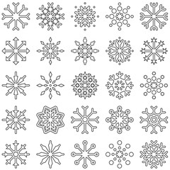 beautiful snowflakes set 1