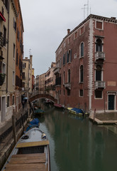 Fototapeta na wymiar Venice Italy spring Venezia city on water Europe