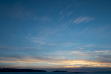 Fototapeta na wymiar Beautiful winter dawn