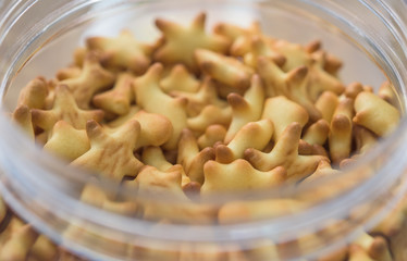 Sweet cracker made in various animal shapes. cracker in the Jar.
