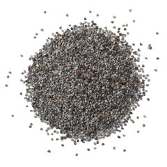 Heap of blue poppy seeds