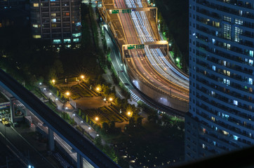 Fototapeta na wymiar Tokyo Urban Scene at night