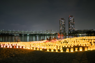 Lanterns at Beach for Marine Day © Wiennat M