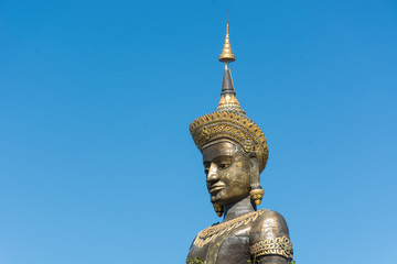 The Black Big Tammaracha buddha statue in Petchabun province, Th