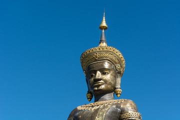 Obraz premium The Black Big Tammaracha buddha statue in Petchabun province, Th