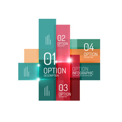 Abstract background, geometric infographic option templates