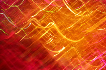 Fototapeta premium Fire by light lines.
