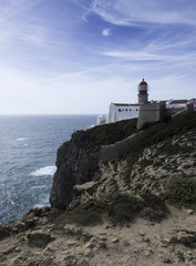 Fototapeta na wymiar lighthouse of sagres in south portugal