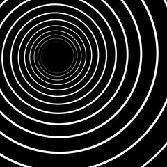 Concentric Lines. Spiral Background. Volute Hypnosis Circular