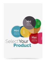 Business layout - select your product with sample options