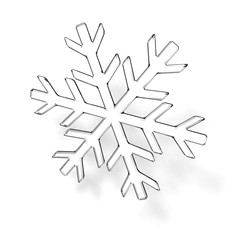 Glass snowflake