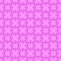 Pink Ornamental Seamless Line Pattern. Endless Texture. Oriental Geometric Ornament