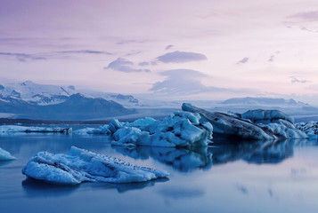 Iceland, Glacier lagoon (Jokulsarlon)