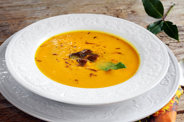 zucca e tartufo - vellutata