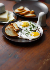 fried eggs
