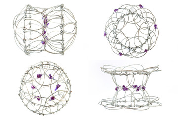 Geometric toy / View of geometric toy, made from wire.