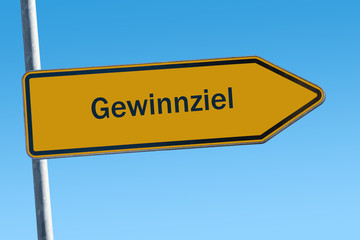 Schild 65 - Gewinnziel