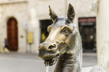 Fountain statue Ascoli Piceno
