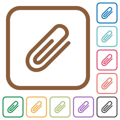 Attachment simple icons