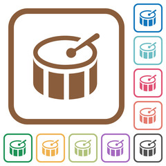 Drum simple icons