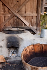 桶と竈