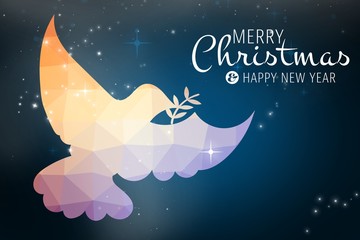 Composite image of merry christmas message - Powered by Adobe