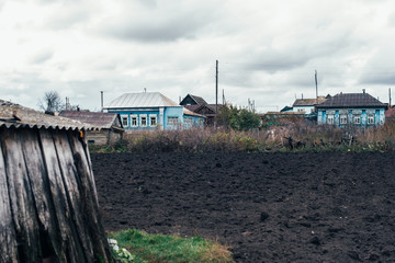 wooden house in the Russian village