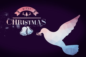 Composite image of merry christmas message