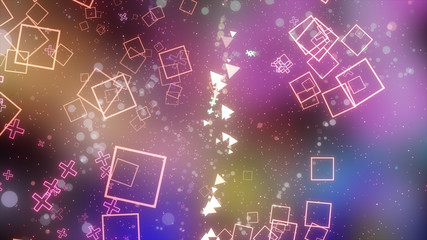 図形キラキラパーティクル