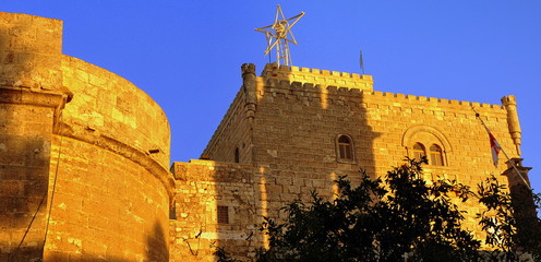 Bethlehem - Seitenschiff der Geburtskirche