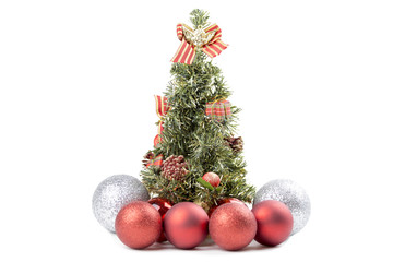 Christmas tree with balls