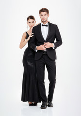 Full length business couple