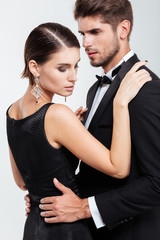 Pretty business people dancing