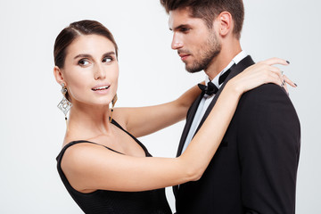 Close up business people dancing