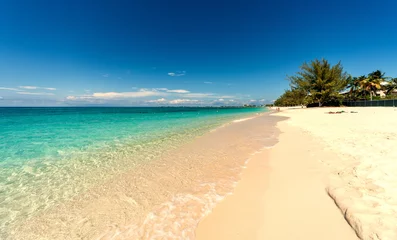 Crédence de cuisine en verre imprimé Plage de Seven Mile, Grand Cayman Sept miles de plage sur Grand Cayman