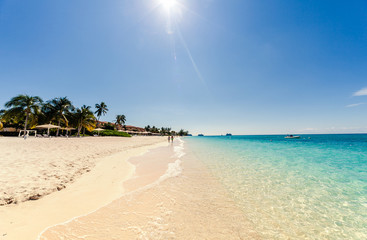 Zeven mijl strand op Grand Cayman
