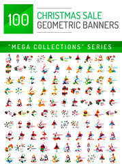 Mega collection of Christmas sale banner templates
