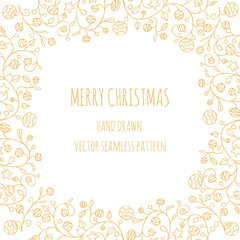 Christmas decorations. Vector set of snowflakes. New Year background