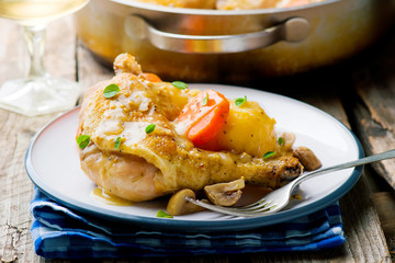 Braised Chicken with Vegetables