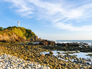 Seascape with the old lighthouse on the Koh Lanta island,Thailand