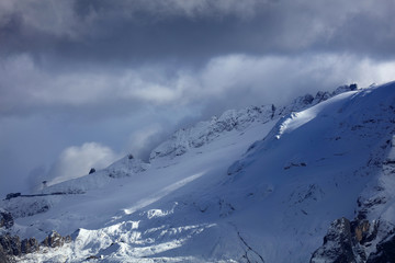 Image of Gran Vernel Peak and Marmolada, South Tirol, Dolomites Mountains, Italy, Europe