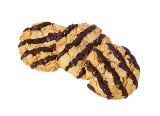 Oat cookies with stripes