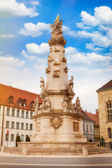 Statue by the St. Matthias Church in Budapest