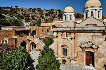 Obraz premium Agia Triada - monastery on the island of Crete, Greece.