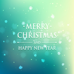 Naklejka na ściany i meble Greeting Christmas and New Year card 