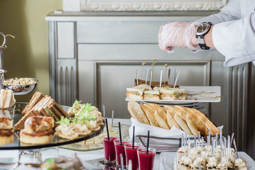 catering banquet table
