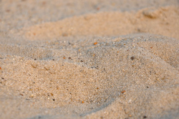 Yellow sand at the sea-side