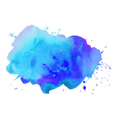 Abstract vector watercolor background.