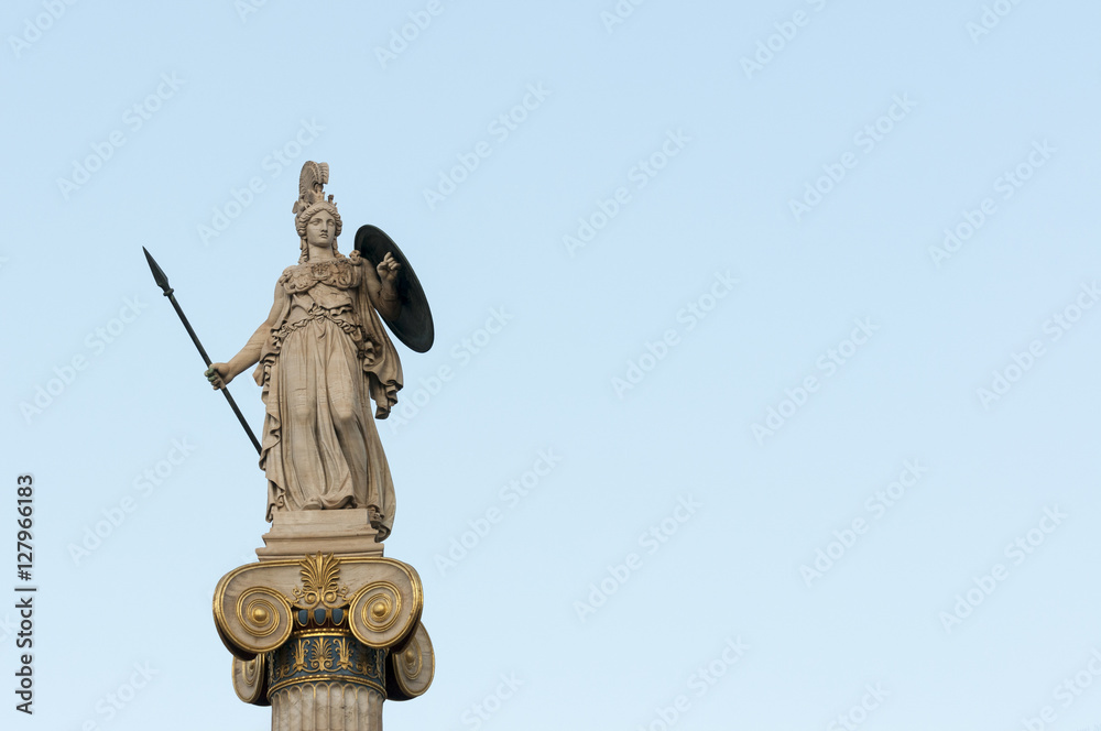 Wall mural Athena statue right_space